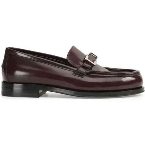 Leather Buckle Detail Flat Shoes , female, Sizes: 6 UK, 5 UK, 3 UK, 4 UK, 4 1/2 UK, 5 1/2 UK - Sergio Rossi - Modalova