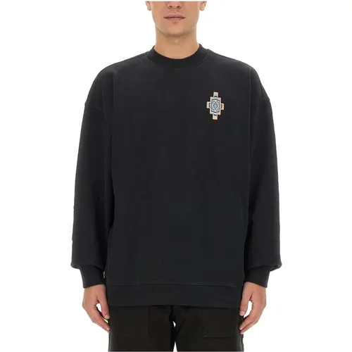 Kreuz Optischer Baumwoll-Sweatshirt - Marcelo Burlon - Modalova