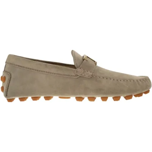 Gommino Bubble Suede Flat Shoes , male, Sizes: 7 1/2 UK, 6 UK, 7 UK - TOD'S - Modalova