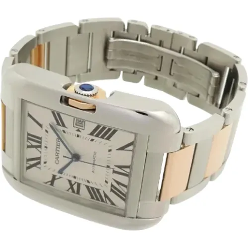 Pre-owned Stainless Steel watches , male, Sizes: ONE SIZE - Cartier Vintage - Modalova