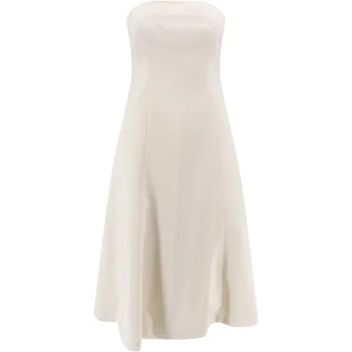 Flared Dress with Zip Closure , female, Sizes: M, L - Semicouture - Modalova