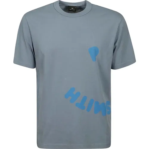 Happy Print Cotton T-Shirt for Men , male, Sizes: S, XS, M - Paul Smith - Modalova