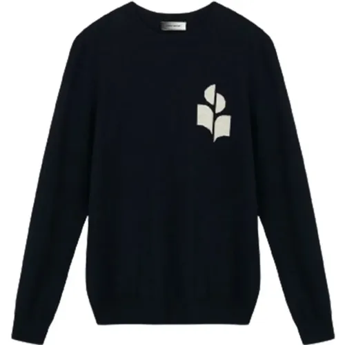 Evans Sweater - Midnight , male, Sizes: XL, L - Isabel marant - Modalova