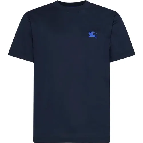 Blaue T-Shirts und Polos , Herren, Größe: L - Burberry - Modalova