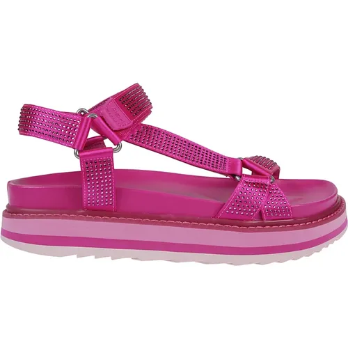 Fuxia Ugogastrass Flat Sandals , female, Sizes: 7 UK, 6 UK - Ash - Modalova