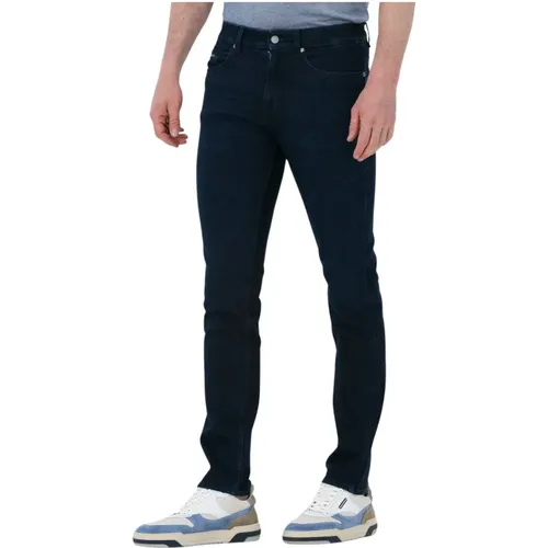 Slim Fit Delaware Jeans, Dunkelblau , Herren, Größe: W35 L34 - Boss Black - Modalova