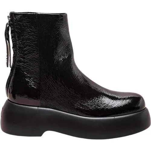 Boots in rounded end , Damen, Größe: 39 1/2 EU - AGL - Modalova