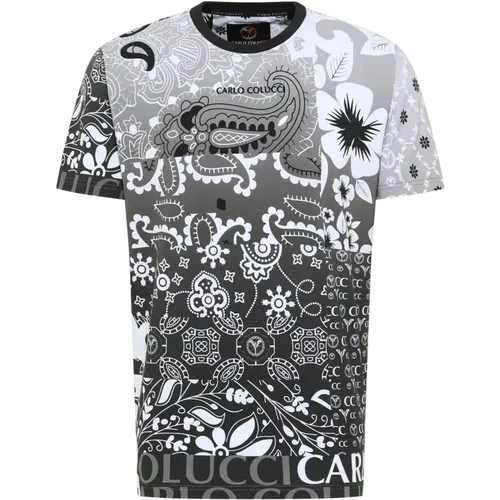 Bandana T-Shirt De Carli - Einzigartiges Design - carlo colucci - Modalova