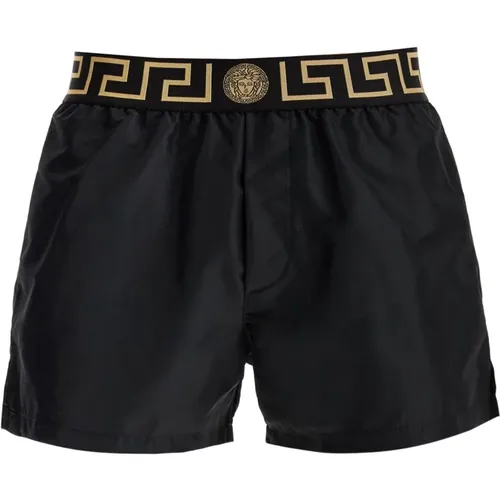 Badehose mit Greca-Muster Versace - Versace - Modalova