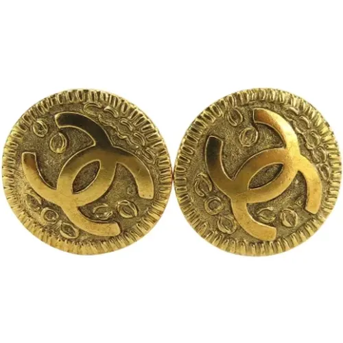 Pre-owned Metal earrings , female, Sizes: ONE SIZE - Chanel Vintage - Modalova