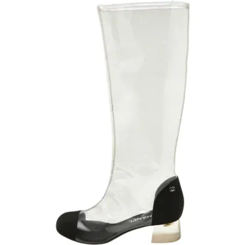 Pre-owned Plastic boots , female, Sizes: 5 1/2 UK - Chanel Vintage - Modalova