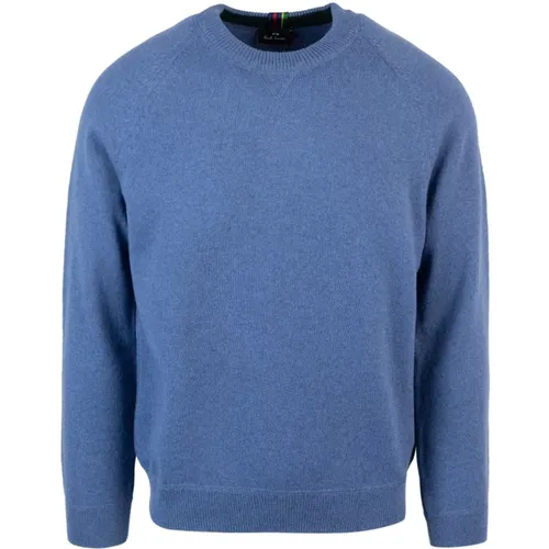 Merino Wool Sweater with Ribbed Finish , male, Sizes: 2XL - PS By Paul Smith - Modalova