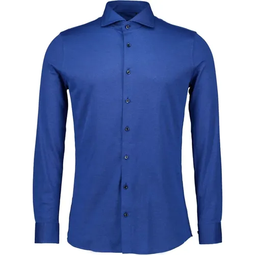 Blaue Langarmhemden , Herren, Größe: 4XL - Desoto - Modalova
