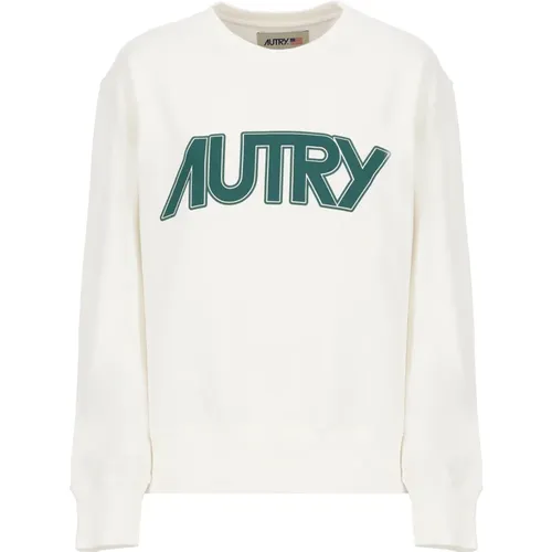 Cotton Crew Neck Sweatshirt , female, Sizes: S, XS - Autry - Modalova