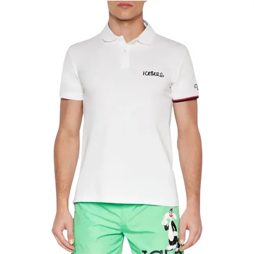 Herren Logo Basic Polo Shirt , Herren, Größe: 2XL - Iceberg - Modalova