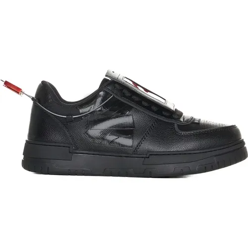 Schwarze Sneakers mit Logodetail , Herren, Größe: 41 EU - 44 Label Group - Modalova