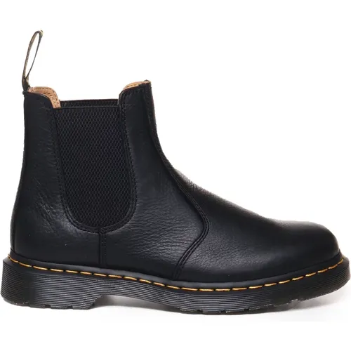 Leather Ankle Boots with Elastic Closure , male, Sizes: 9 UK, 8 UK, 10 UK, 9 1/2 UK, 7 UK - Dr. Martens - Modalova