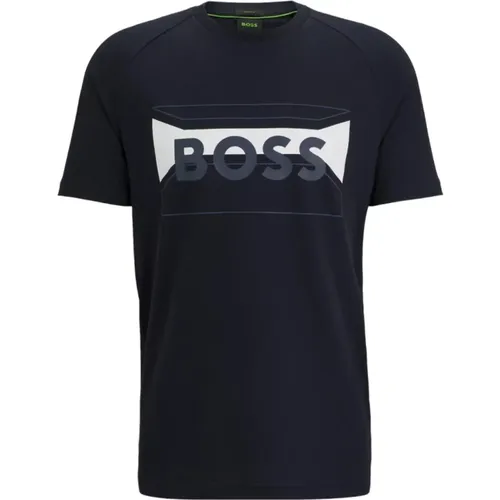 T-Shirt aus Baumwollmischung , Herren, Größe: XL - Boss - Modalova