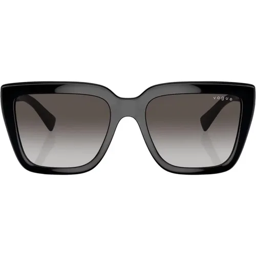 Chic Sunglasses with Crystal Logo , female, Sizes: 55 MM - Vogue - Modalova