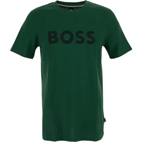 Baumwoll Boss Logo T-Shirt , Herren, Größe: S - Hugo Boss - Modalova