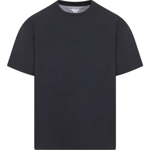 Baumwoll T-Shirt 1312 Shadow,Navy Baumwoll T-Shirt - Bottega Veneta - Modalova