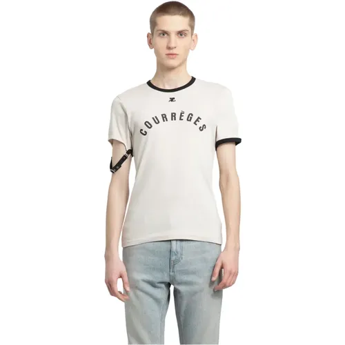 T-Shirts , Herren, Größe: XL - Courrèges - Modalova