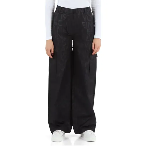 Weite Hose aus technischem Stoff - Calvin Klein Jeans - Modalova