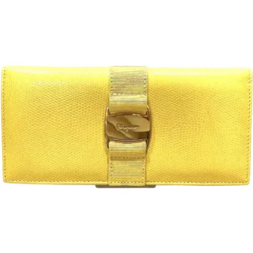 Pre-owned Leather wallets , female, Sizes: ONE SIZE - Salvatore Ferragamo Pre-owned - Modalova