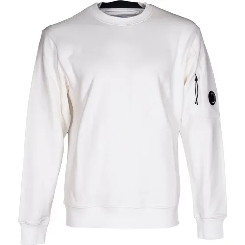 Men's Sweatshirt. Embroidered Logo. Soft Interior. , male, Sizes: 2XL, L, XL - C.P. Company - Modalova