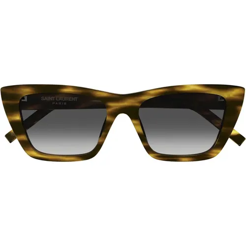 Best Selling Female Sunglasses SL 276 Mica 044 , female, Sizes: 55 MM - Saint Laurent - Modalova