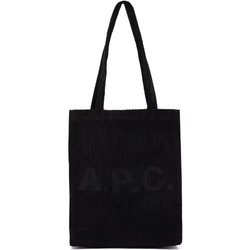 Baumwoll-Tote-Tasche mit Frontlogo , Herren, Größe: ONE Size - A.P.C. - Modalova