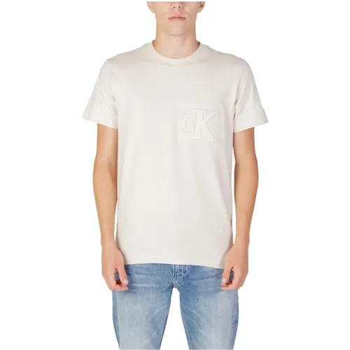 T-Shirt mit Kurzen Ärmeln - Calvin Klein Jeans - Modalova