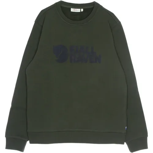 Logo Crewneck Sweatshirt Deep Forest , male, Sizes: XL - Fjällräven - Modalova