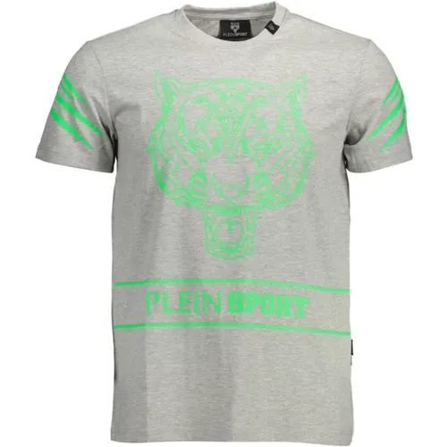 Logo T-Shirt with Contrast Details , male, Sizes: L, XL, M, S - Plein Sport - Modalova