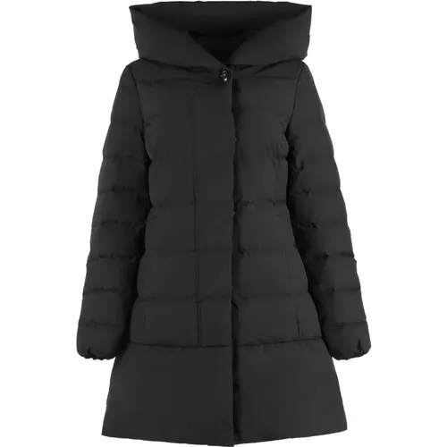 Daunenjacke mit Kapuze, 90% Daunen , Damen, Größe: L - Woolrich - Modalova