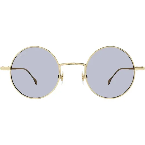 Round Narrow Metal Sunglasses Gg1649S 006 , unisex, Sizes: 44 MM - Gucci - Modalova