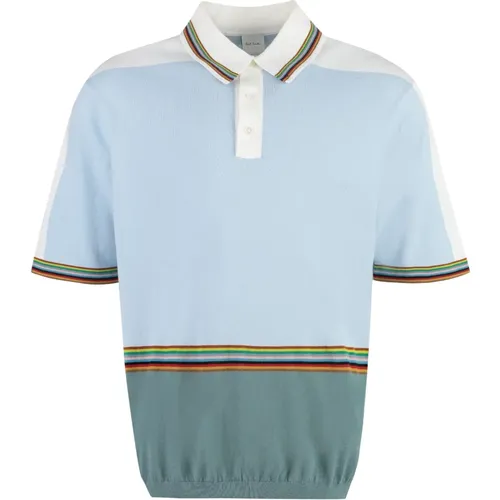 Geripptes Gestricktes Poloshirt , Herren, Größe: XL - PS By Paul Smith - Modalova