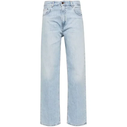 Hellblaue Gewaschene Denim Jeans , Damen, Größe: W27 - Haikure - Modalova