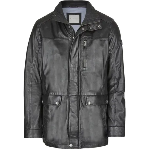 Herren Leder Parka Jacke Bugatti - Bugatti - Modalova