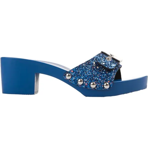Blueberry Glitter Sandals , female, Sizes: 7 UK, 5 UK, 6 UK, 8 UK - Khrisjoy - Modalova