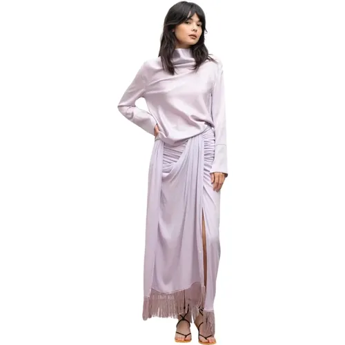 Ayumi silk blouse light , Damen, Größe: XL - Ahlvar Gallery - Modalova