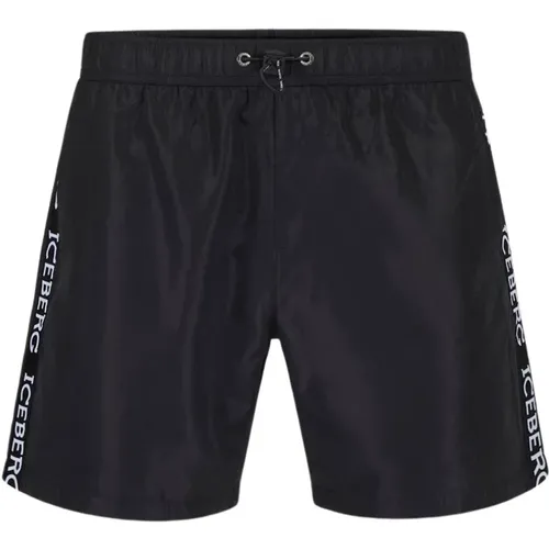 Swimshort with Taping , male, Sizes: 2XL, S, L - Iceberg - Modalova