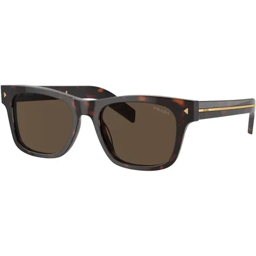 Rechteckige Sonnenbrille Mutiger Stil , Herren, Größe: 54 MM - Prada - Modalova