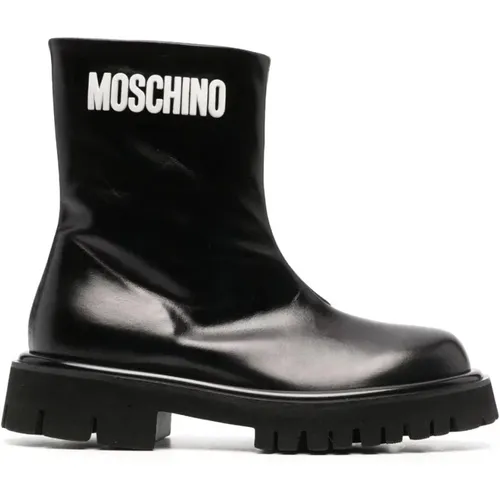 Ankle boot , female, Sizes: 4 UK, 8 UK, 7 UK, 5 UK, 3 UK - Moschino - Modalova