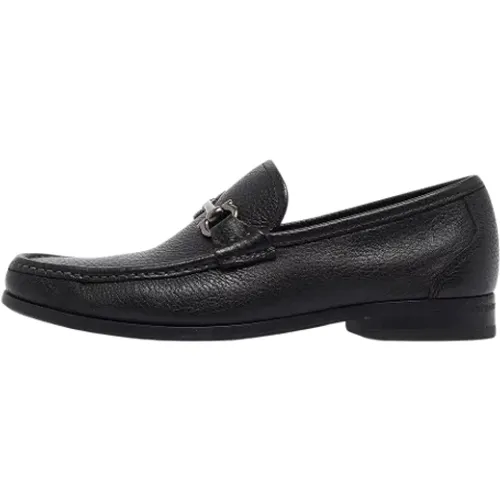 Pre-owned Leather flats , male, Sizes: 5 1/2 UK - Salvatore Ferragamo Pre-owned - Modalova