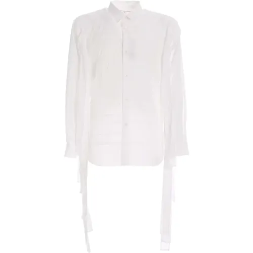 Upgrade deine formelle Garderobe mit diesem weißen Baumwollhemd , Herren, Größe: S - Comme des Garçons - Modalova