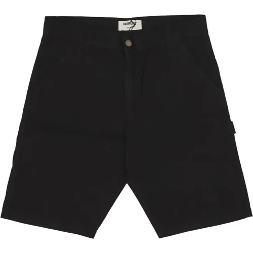 Ripstop Carpenter Shorts Schwarz , Herren, Größe: W36 - CAT - Modalova