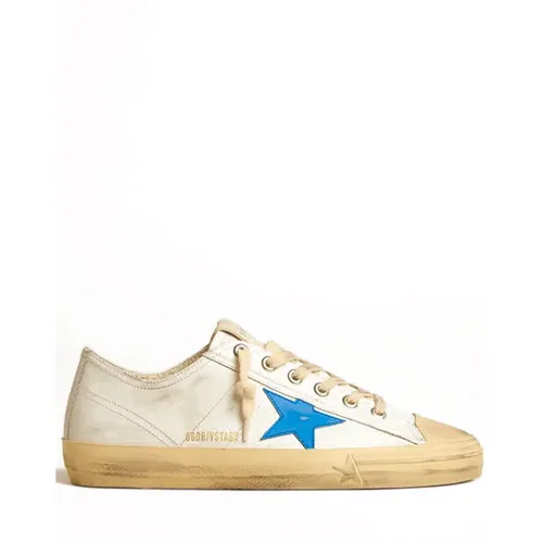 V-Star 2 Leather Upper and Star Sneakers , male, Sizes: 8 UK, 9 UK - Golden Goose - Modalova
