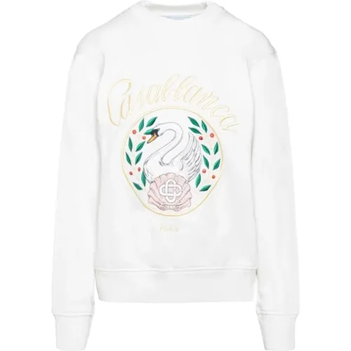 Embroidered Cotton Sweatshirt, , female, Sizes: S - Casablanca - Modalova
