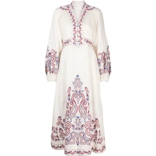 Romantic Floral Embroidered Midi Dress , female, Sizes: M, S - Zimmermann - Modalova